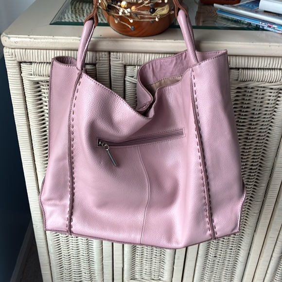 Elegant Pink Leather Los Feliz SAK Bag - Picture 2 of 7